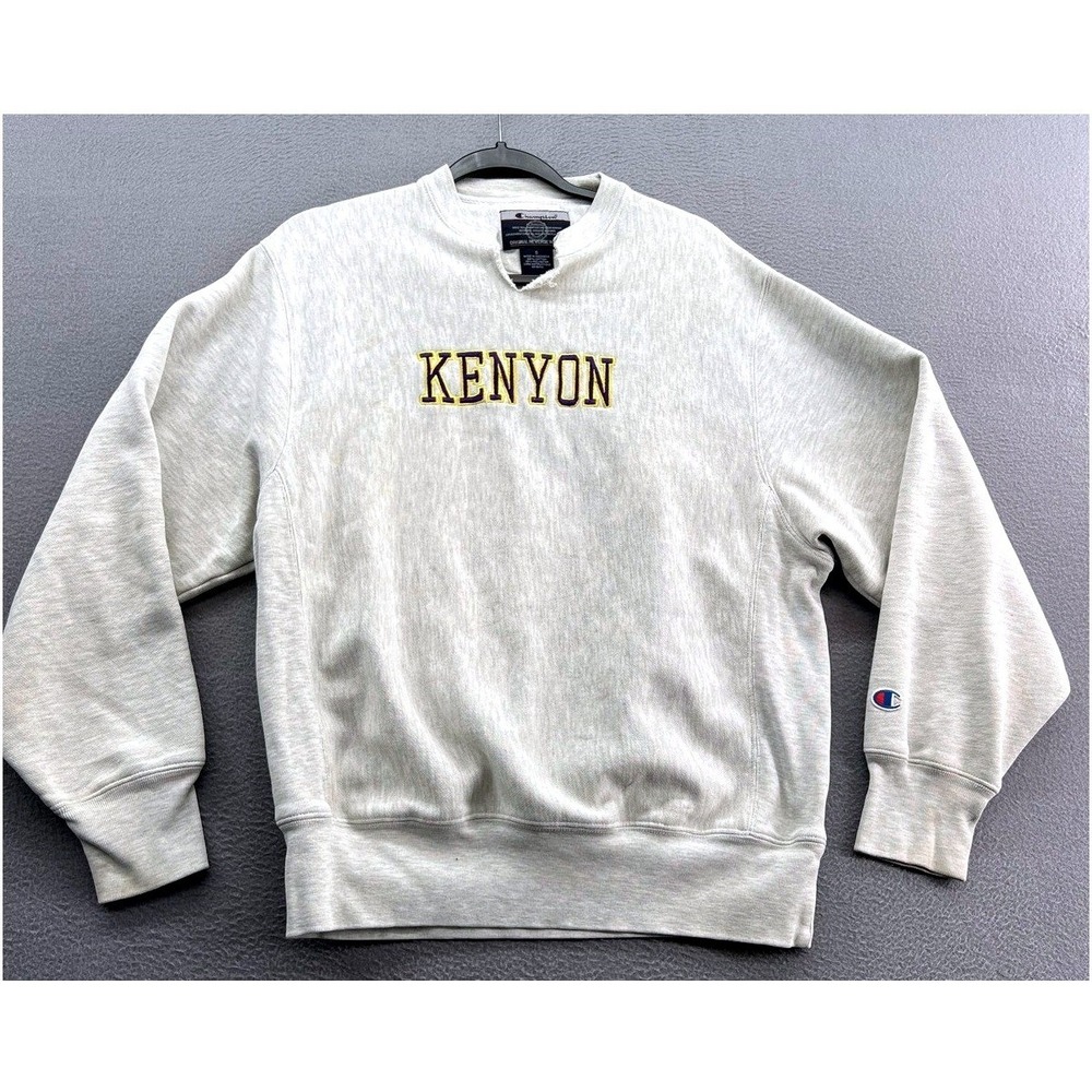 Champion Kenyon Sweatshirt Men's Small Gray Reverse Weave Crewneck Pullover